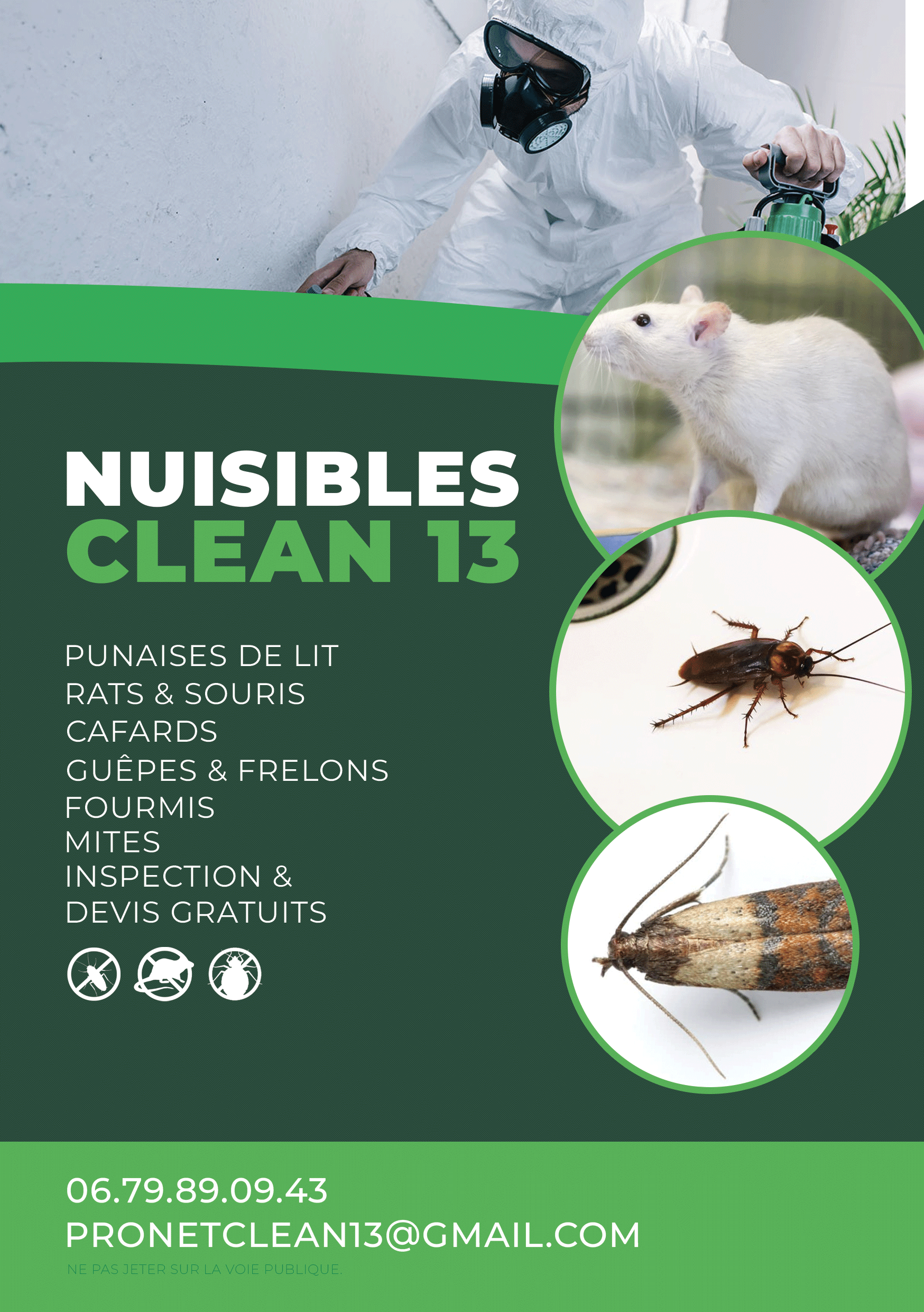 Logo Nuisibles Clean 13 Pronetclean13